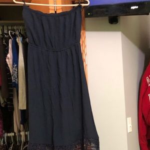 Strapless maxi dress